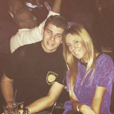 Leo Bilic with his rumor girlfriend, Laura Jurcevic.